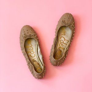 Sam Edelman Fanley Leather Studded Flats Size 9